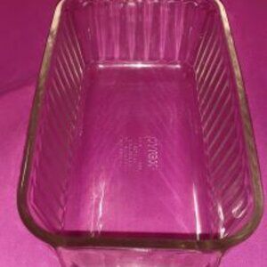 Vintage! Pyrex 213-S Clear Ribbed Loaf Dish 1.5 Qt. Made in the USA!!
